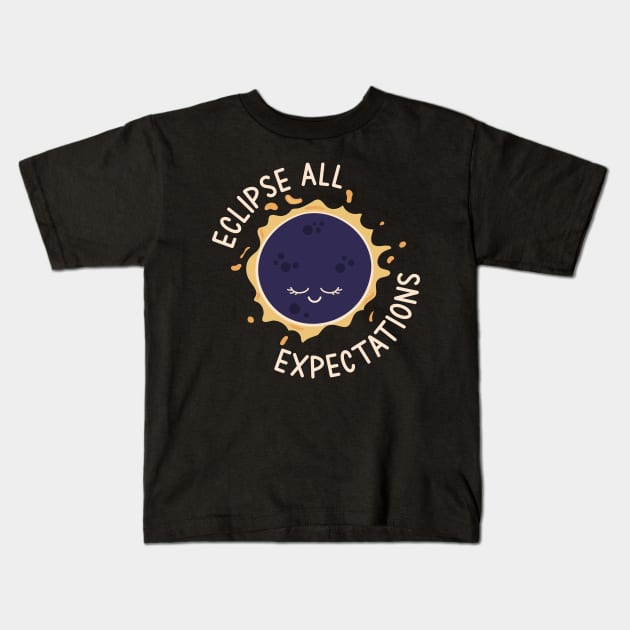 Eclipse Expectations Kids T-Shirt by SunburstGeo